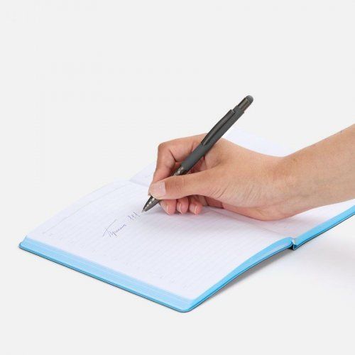 Ручка шариковая Digit Soft Touch со стилусом, серая