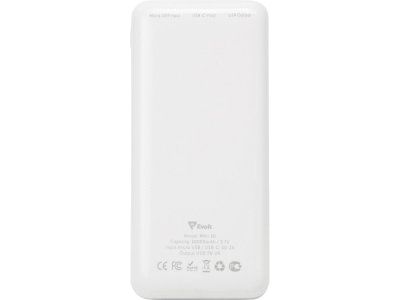 Внешний аккумулятор Evolt Mini-10, 10000 mAh, белый