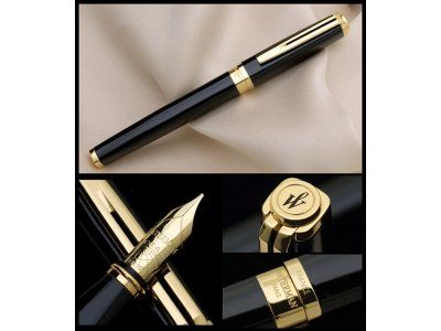 Перьевая ручка Waterman Exception, цвет: Slim Black GT, перо: F