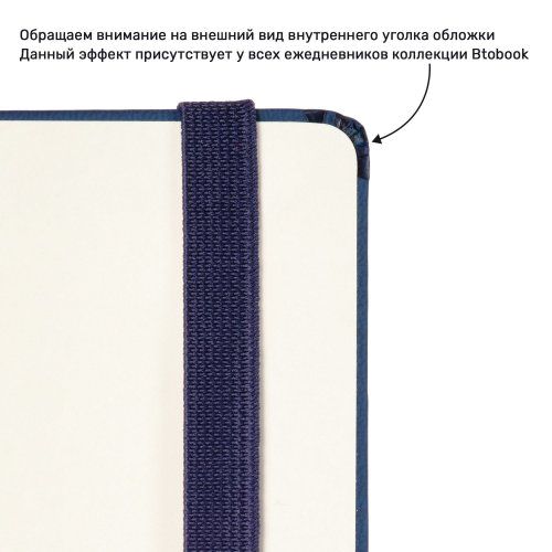 Ежедневник Альфа Битубук (Alpha BtoBook) недатированный, синий (без резинки, без упаковки, без стикера)