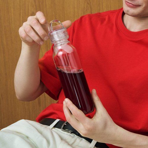 Бутылка для воды Импульс (Impulse), прозрачная, под полную запечатку