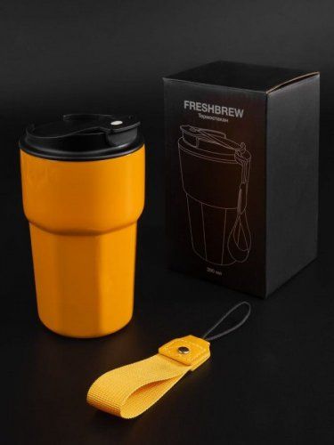 Термостакан Freshbrew, оранжевый