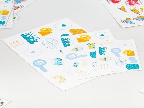 Наклейки ПВХ Sticker Pack на заказ, S