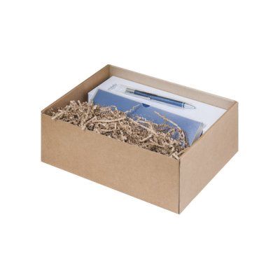 Подарочный набор Portobello синий в малой универсальной подарочной коробке (Ежедневник недат А5, Спортбутылка, Ручка)