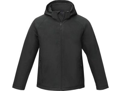 Notus мужская утепленная куртка из софтшелла - сплошной черный