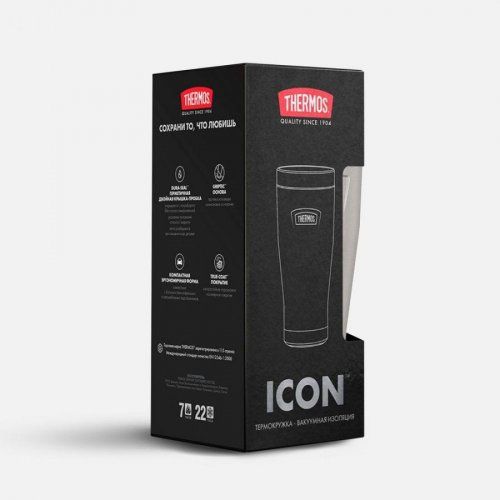 Термокружка Icon 470, бежевая