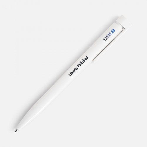 Ручка шариковая Liberty Polished, белая