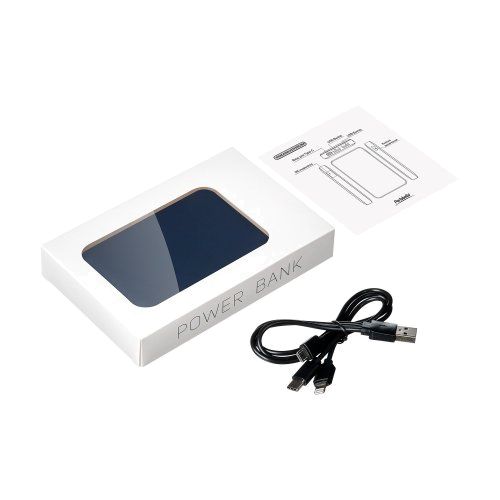 Внешний аккумулятор с подсветкой Анкор (Ancor) 5000 mAh, синий