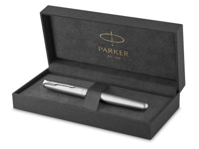 Ручка роллер Parker Sonnet T546  Stainless Steel CT, стержень: F, цвет чернил: black, в подарочной упаковке