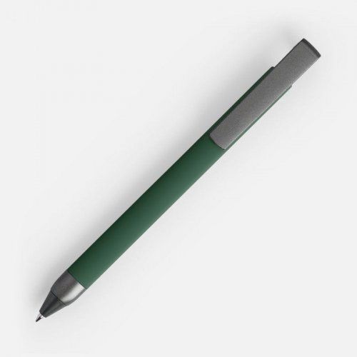 Ручка шариковая Standic Soft Touch с подставкой для телефона, зеленая