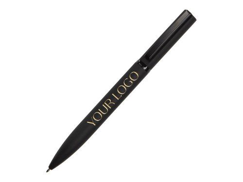Ручка шариковая металлическая Siegfried Silver soft-touch с зеркальным слоем