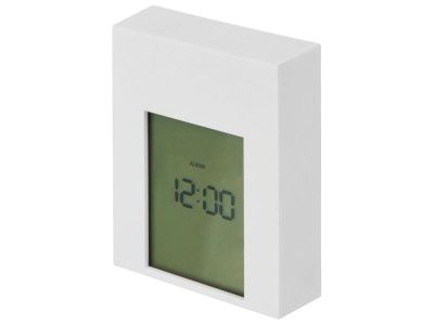 Настольные электронные мультифункциональные часы Rotatio с подсветкой, белый