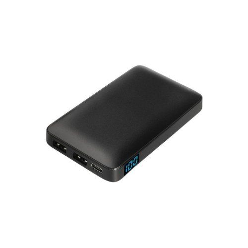 Внешний аккумулятор с цветной подсветкой Анкор Макс (Ancor Max) 5000 mAh, черный