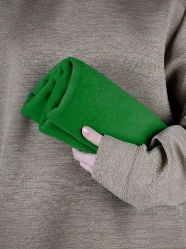 Флисовый плед Warm&Peace, зеленый