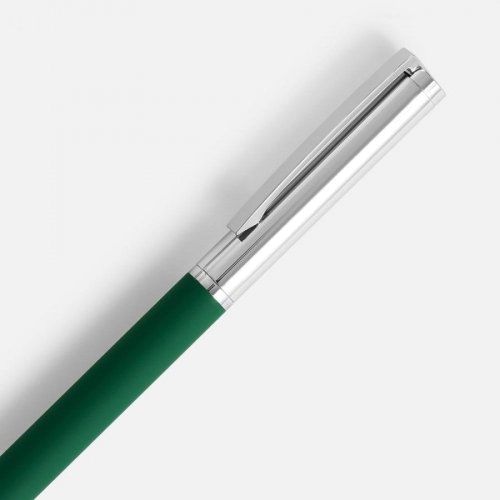 Ручка шариковая Eyeshot Soft Touch, темно-зеленая