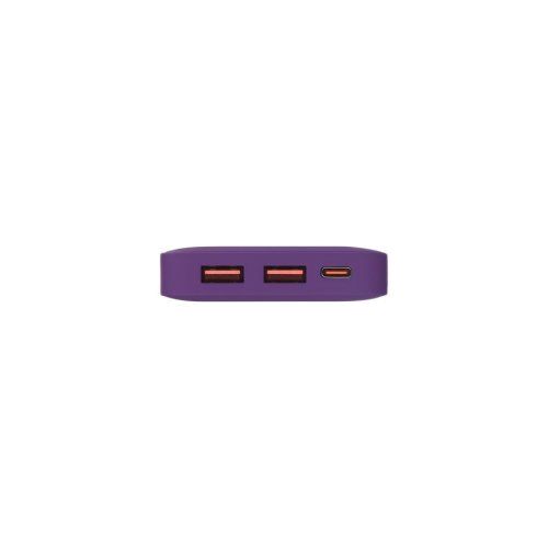 Внешний аккумулятор с подсветкой Анкор Плюс PD (Ancor PD Plus) 10000 mAh, фиолетовый