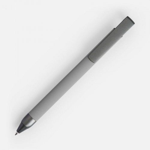 Ручка шариковая Standic Soft Touch с подставкой для телефона, серая