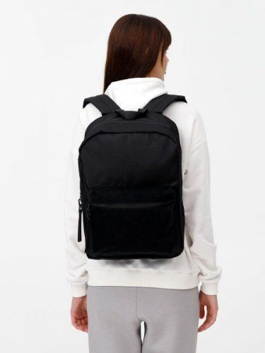 Рюкзак Patch Catcher с карманом из липучки, черный