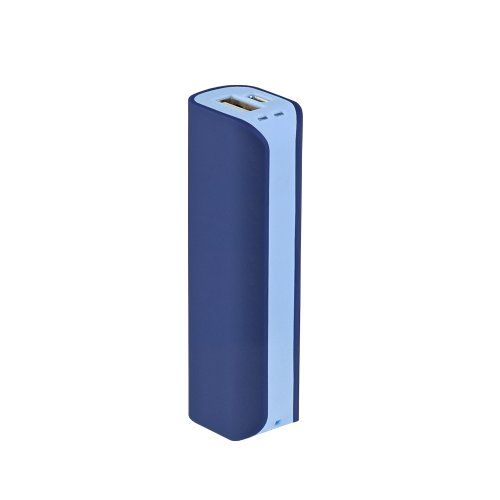 Внешний аккумулятор, Aster PB, 2000 mAh, синий/голубой,  транзитная упаковка