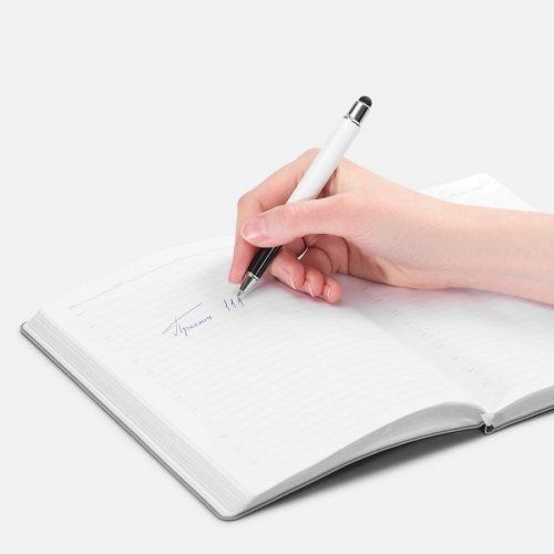 Роллер Scribo со стилусом, матовый белый