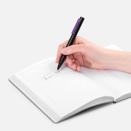 Ручка шариковая Inkolor, черная с фиолетовым
