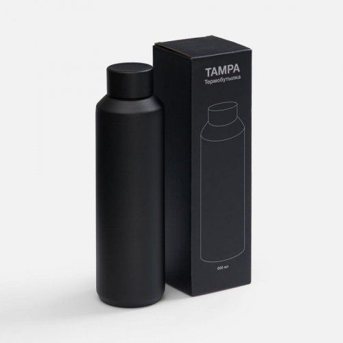 Термобутылка Tampa, ver.2, черная