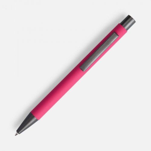 Ручка шариковая Atento Soft Touch, розовая