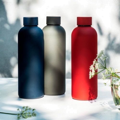 Термобутылка вакуумная герметичная, Prima, 500 ml, черная матовая