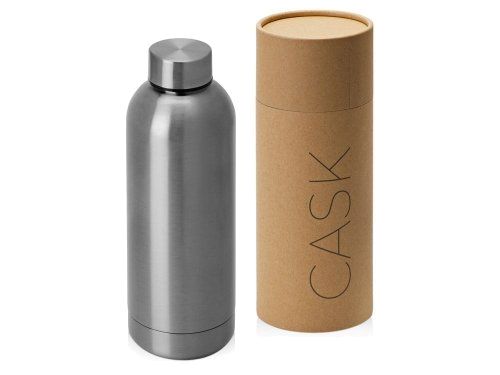 Вакуумная термобутылка с медной изоляцией Cask, soft-touch, тубус, 500 мл