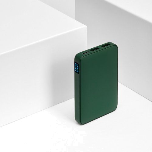 Внешний аккумулятор с подсветкой Анкор (Ancor) 5000 mAh, зеленый