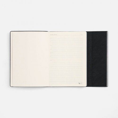 Ежедневник Petrus Flap, недатированный, черный