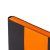 Ежедневник Bookmark, недатированный, черный с оранжевым Ежедневник Bookmark, недатированный, черный с оранжевым