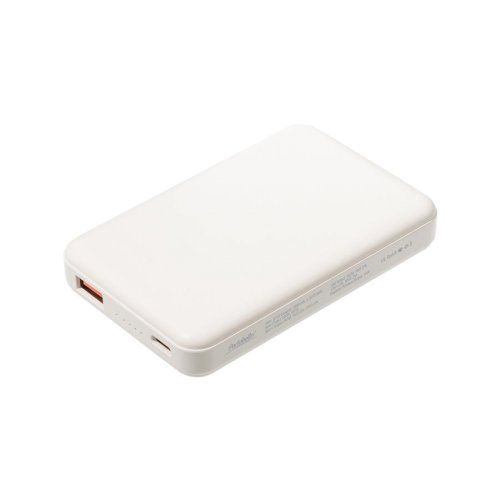 Внешний аккумулятор Ларго PD (Largo PD) 5000mAh с функцией беспроводной зарядки 15W, белый