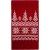 Шарф Elnik, красный с молочно-белым Шарф Elnik, красный с молочно-белым