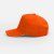 Бейсболка Classic 2.0, оранжевая с белым кантом Бейсболка Classic 2.0, оранжевая с белым кантом