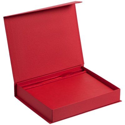 Коробка Duo под ежедневник и ручку, красная