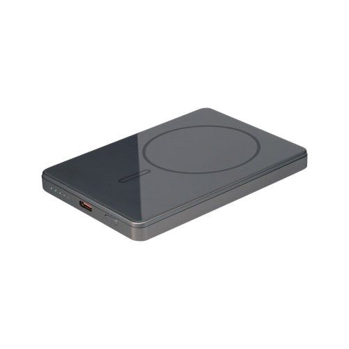 Внешний аккумулятор Оникс PD (Onyx PD) 5000mAh с функцией беспроводной зарядки 15W, серый