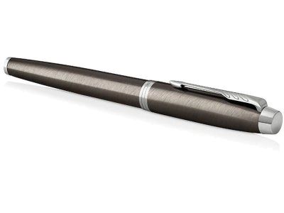 Ручка роллер Parker IM Metal Core Dark Espresso CT, стержень: F, цвет чернил: black, в подарочной упаковке.