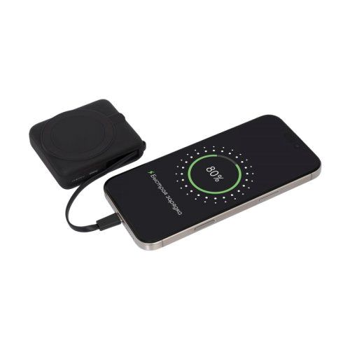 Внешний аккумулятор с подсветкой Риттер PD (Ritter PD) 10000mAh с функцией беспроводной зарядки 15W, черный