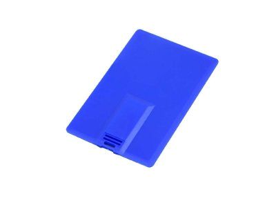 Флешка в виде пластиковой карты, 16 Гб, синий