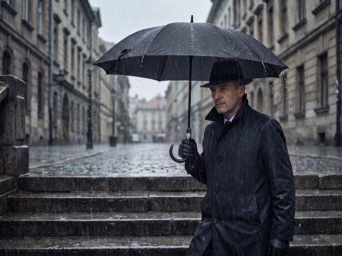 Зонт-трость Rainzee, черный