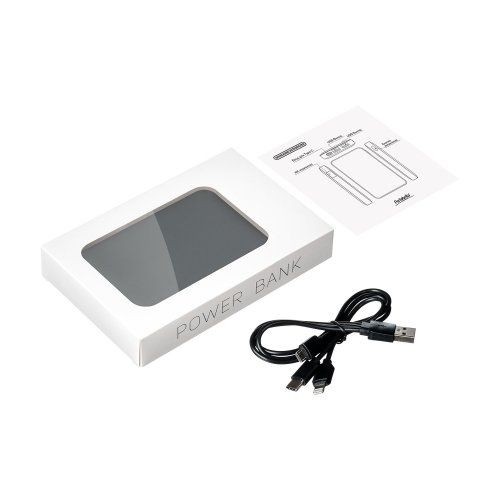Внешний аккумулятор с подсветкой Анкор (Ancor) 5000 mAh, серый