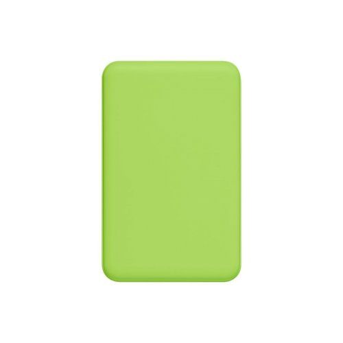 Внешний аккумулятор Ларго PD (Largo PD) 5000mAh с функцией беспроводной зарядки 15W, салатовый