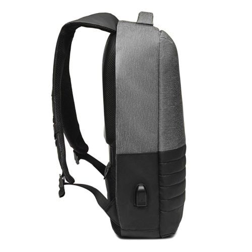 Бизнес рюкзак Leardo Plus с USB разъемом, серый/серый