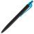 Ручка шариковая Prodir QS01 PRT-T Soft Touch, черная с голубым Ручка шариковая Prodir QS01 PRT-T Soft Touch, черная с голубым