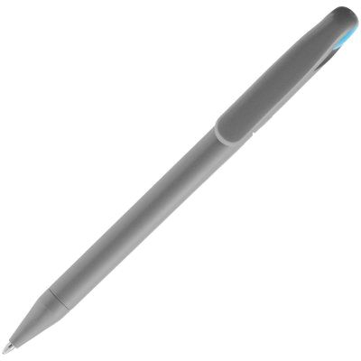 Ручка шариковая Prodir DS1 TMM Dot, серая с голубым