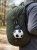 Складная бутылка для воды Football Flex, белая с черным Складная бутылка для воды Football Flex, белая с черным