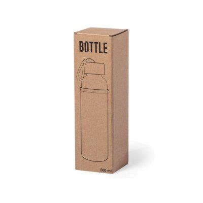 Бутылка для воды KASFOL, стекло, бамбук, 500 мл
