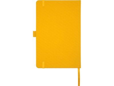 Блокнот Honua форматом A5 из переработанной бумаги с обложкой из переработанного ПЭТ, оранжевый