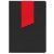 Ежедневник Bookmark, недатированный, черный с красным